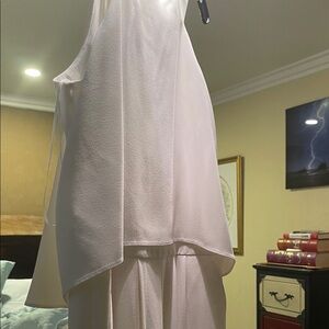Trina Turk Light Pink Cropped Jumpsuit